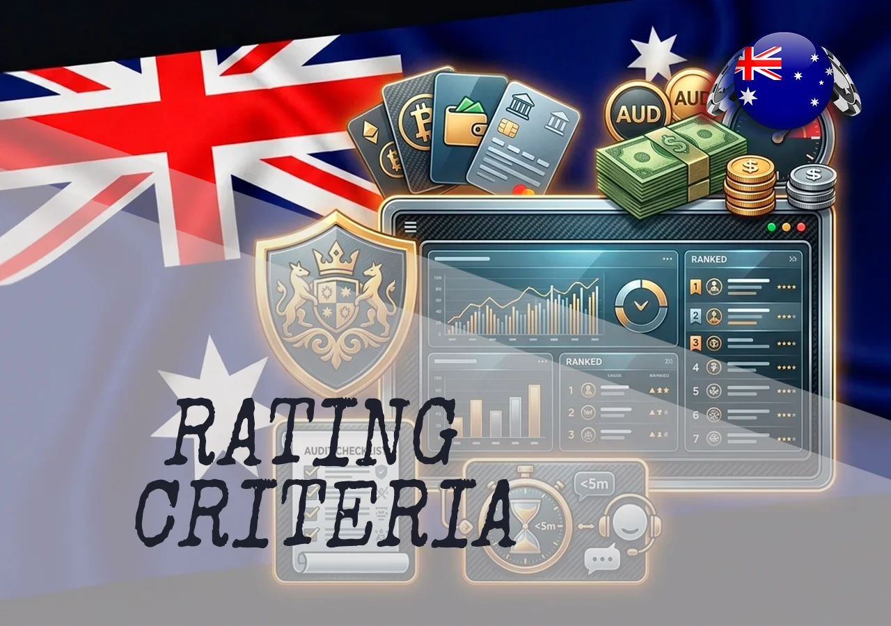 Rating methodology for fast payout casinos with payout tests, support speed, license verification, and payment method comparison
